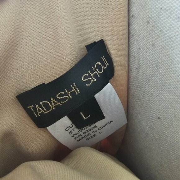 Tadashi Shoji Cream Champagne Bandage Dress - Picture 8 of 9